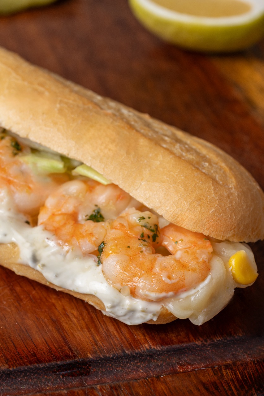 قريدس بالجبنة